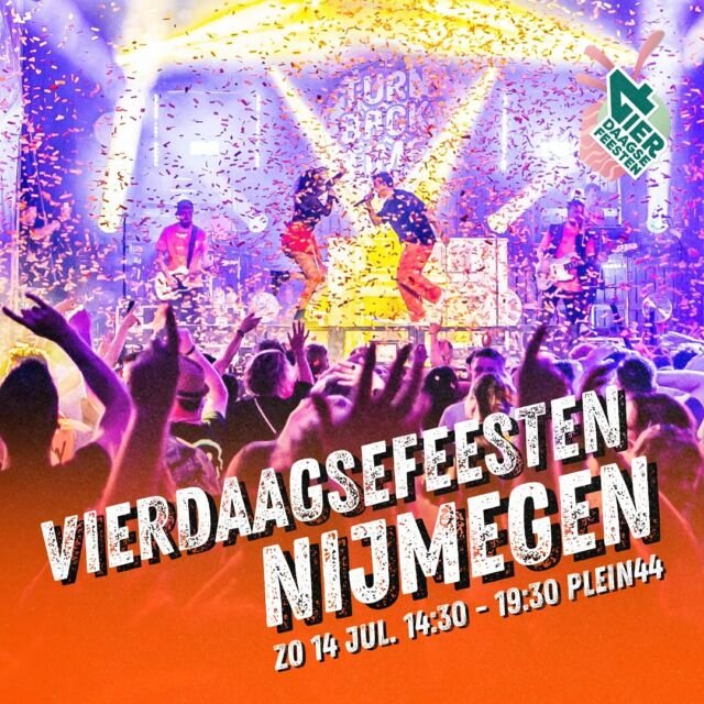 🧡 NIJMEEGSE VIERDAAGSE! 🧡

Doe je wandelschoenen uit en trek je dans schoenen maar aan! 🔥🥾Wie zien we bij de @vierdaagsefeesten in Nijmegen? 

📍Plein ’44 - 14 juli van 14:30 tot 19:30

LET’S GO! 🎉 @plein44nijmegen